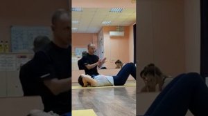 Упражнение "CHEST LIFT". Семинар "Пилатеса мат 1" в Перми.