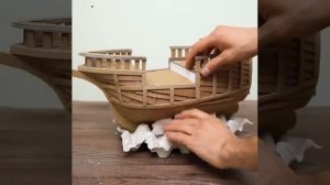 Как сделать корабль из картона