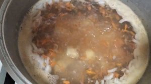 Суп с тунцом ( из консервы)