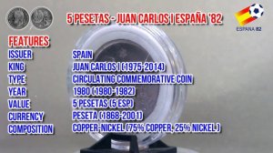 5 Pesetas - Juan Carlos I España '82 | 1982 FIFA World Cup Features and Details