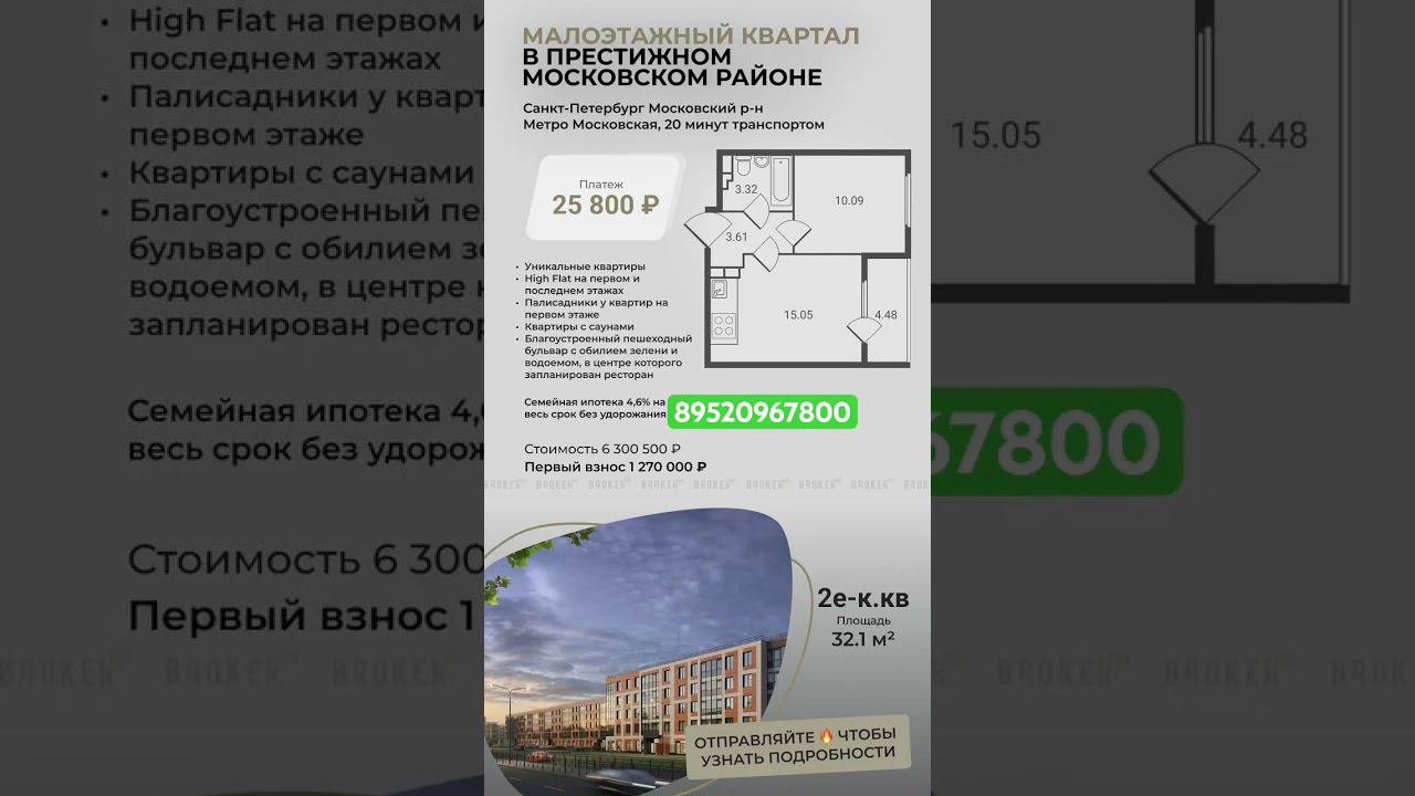 Новостройки Санкт-Петербурга #продаетсяквартира #новостройкиспб #недвижимость