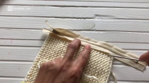 КАК ВШИТЬ МОЛНИЮ В ВЯЗАНОЕ ИЗДЕЛИЕ // @nataly_sav