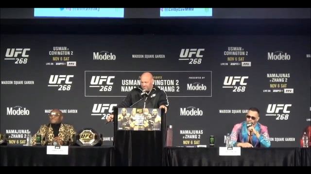 Огненная пресс конференция UFC 268 Усман VS Ковингтон