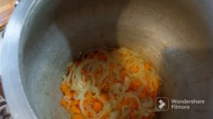 Мастава  с рисом в афганском казане.