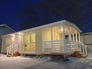 Садовый Домик 10х4,6м "Лион" с верандой.