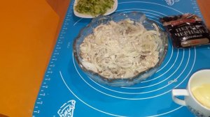 Салат С Рисом,и Рыбной Консервой