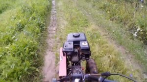 Берем Берлин на мотоблоке - поездка в лес после дождя.