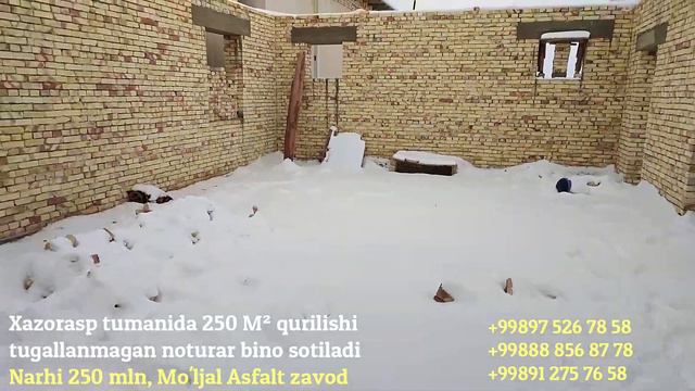 ZUDLIK BILAN 250 M² noturar bino sotiladi / Asfalt zavod Xazarasp смотреть онлайн