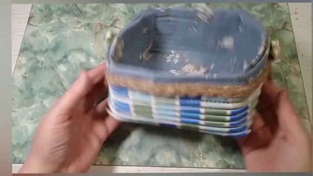 Шкатулка и коробочка из коврика для ванной. смотреть онлайн