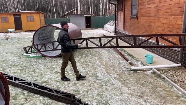 Навес из поликарбоната к дому | Навес для машины к дому | Навес от дома из поликарбоната