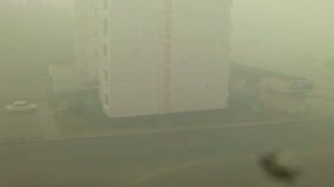 Смог от пожаров в г.Выкса Нижегородской области 1 августа 2010 года.