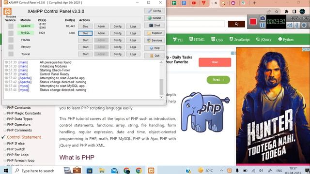 Full Stack Development: How to write & run PHP Code