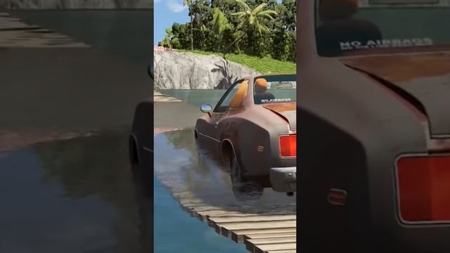 Car vs Suspension Bridge BeamNG.Drive #4