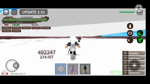 Roblox King legacy raid snow fruit смотреть онлайн