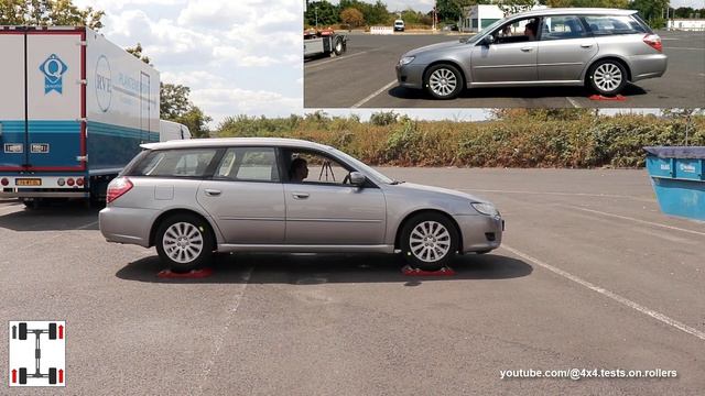 SLIP TEST - Volkswagen Passat 4Motion vs Subaru Legacy S-AWD VTD Swiss Celeb - @4x4.tests.on.roller смотреть онлайн