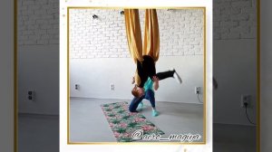 Гимнастика с гамаком для детей Детский аэростретчинг студия АэроМагия Жулебино