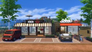 УЮТНОЕ КАФЕ | THE SIMS 4  Строительство | Mulena Sims 4