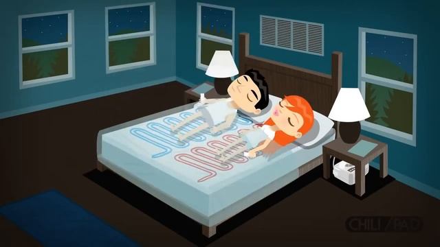 Электрический матрас, половины которого охлаждаются/нагреваются независимо смотреть онлайн