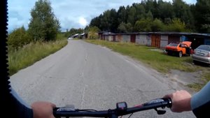 Тест Электровелосипеда, заезд в затяжную горку с мотором MXUS 500ват, батарея 36в., контролер 350ва