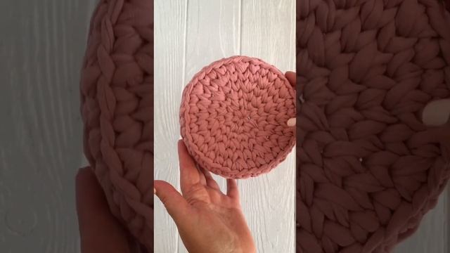 Корзинка для мелочей! Узор диагональ. Пыльная Роза ?