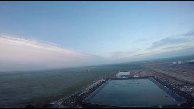 Сложение параплана на взлете