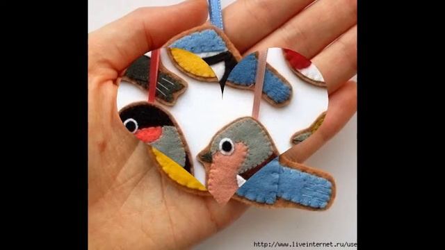 На пороге нового 2015 года. Сувениры из драпа и фетра. смотреть онлайн