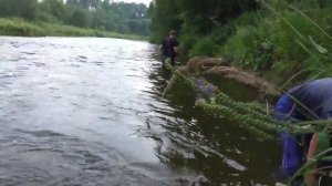 Как поймать рыбу руками с Колей чемпионом. Дмитрий Мусихин