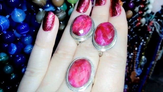 ИНДИЙСКОЕ СЕРЕБРО, ВЕЛИКОЛЕПНЫЙ ДИКИЙ ПРИРОДНЫЙ РУБИН, В ФАСЕТНОЙ ОГРАНКЕ ?????