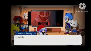 Humantale react to Vhs sans vs Underplayer