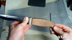 Рукоятка для НОЖА - подгонка углубления под хвостовик выжиганием