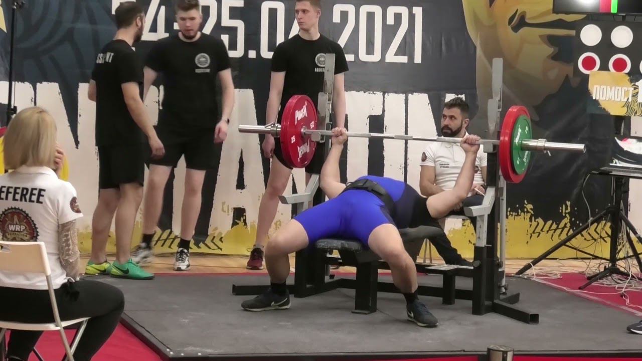 WRPF. Жим лежа В.к от 100 кг. Без экипировки. 24-25.04.2021. смотреть онлайн