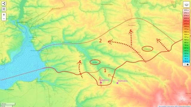 Запорожское направление, развитие событий