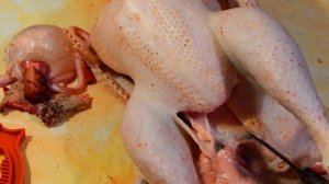 Как  ощипать и разделать индюка красиво..Тушка на продажу..