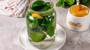 Компот из листьев вишни на зиму