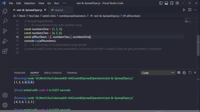 ES6 - Spread and Rest Operator In Hindi
