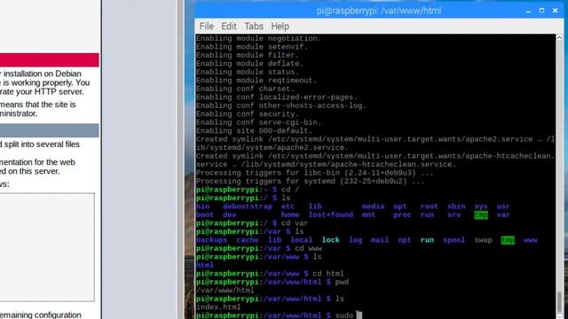 Installing Apache on Raspberry Pi смотреть онлайн