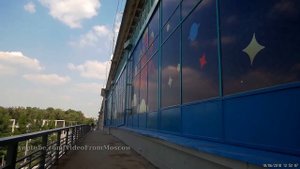 Станция "Воробьёвы горы", метромост и футбольный поезд // 18 июня 2018