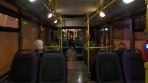 Через путепроводы и развязки. Автобус Санкт-Петербурга 9-107: ЛиАЗ-6213.20 б.2305 по №80 (07.02.19)