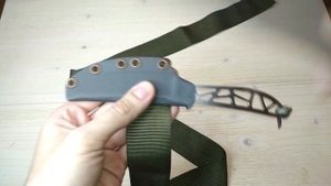 Горизонтальный подвес для ножа на примере ножа Ножик от 1й цех.