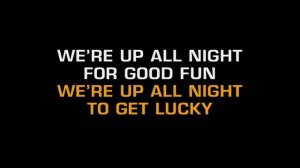 Daft Punk - Get Lucky (Karaoke) ft. Pharrell Williams караоке