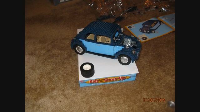Lego VW Beetle 1960 stop motion building
