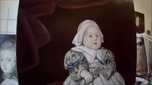 Kopie des Gemäldes von Bartholomeus van der Helst / klassische Ölmalerei / Farbschicht