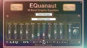 EQuanaut 10-Band Graphic Equalizer VST VST3 Audio Unit Plugin Effect for Windows and Mac 64 bit