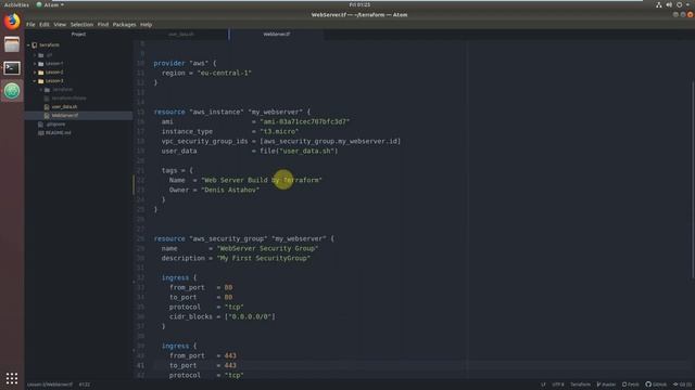 9-Terraform - Использование Статических внешних файлов - file