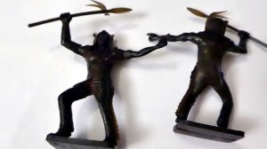 Пластмассовые индейцы и пластиковые животные - набор СССР (ГДР) - коллекция | Indians and animals