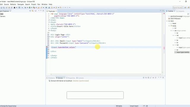 Login Jsp Page using Eclipse ||Apache Tomcat 9 version смотреть онлайн
