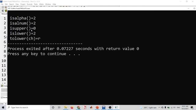 Character Functions| C Programming in Malayalam-Part 19