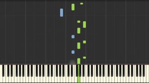 Ludovico Einaudi - Una mattina - Piano Tutorial (Synthesia)