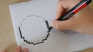 ЛАЙК и ДИЗЛАЙК по КЛЕТОЧКАМ - how to draw / pixel art