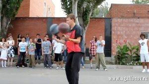 Трюки с баскетбольными мячами